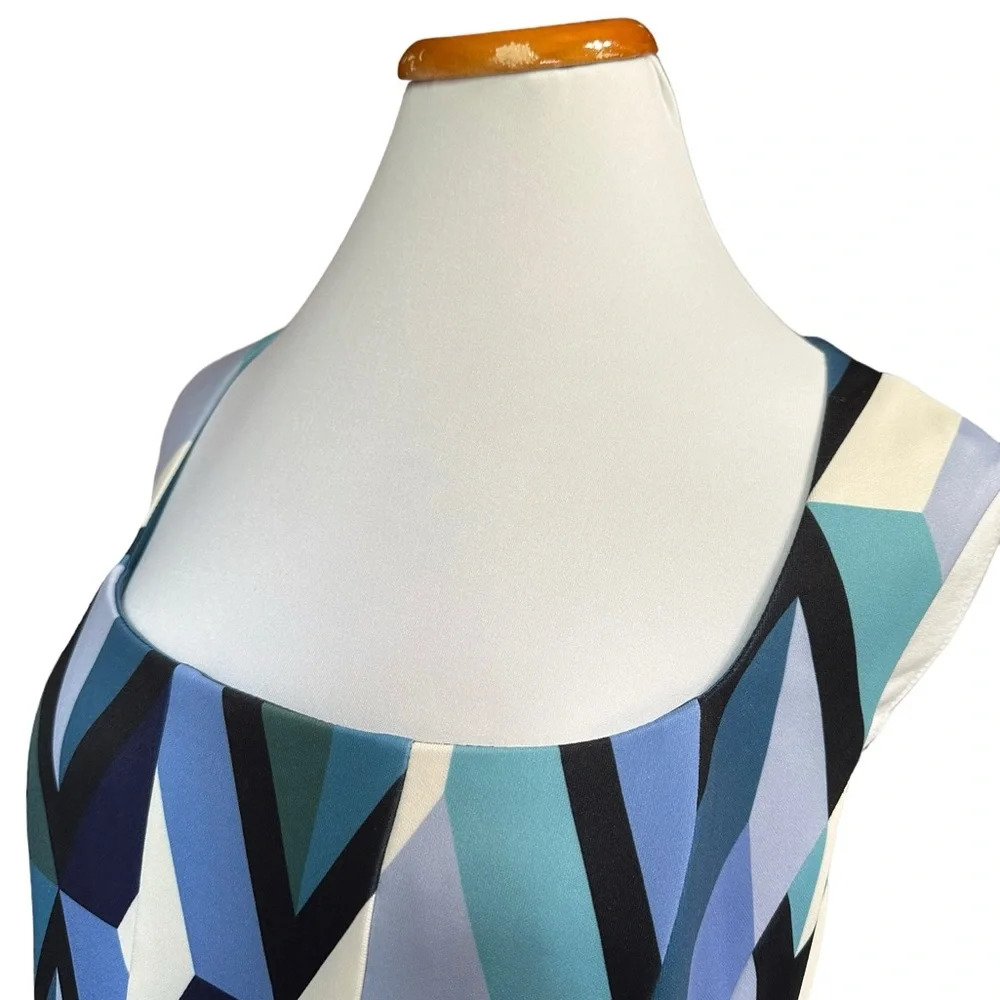 Vince Camuto Women's Printed Back-Cutout Fit & Flare Dress - Picture 7 of 9